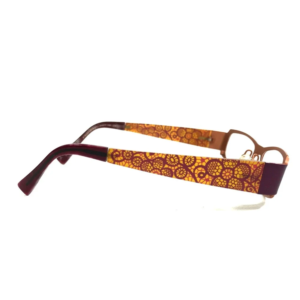 Jean Lafont Eyeglasses Frames ATMOSPHERE 671 Matte Purple Orange 50-17-135